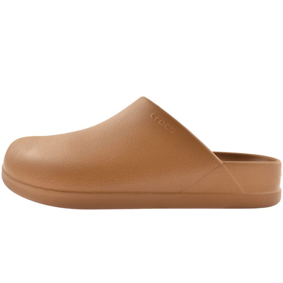Brown fur crocs outlet